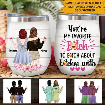You're My Favorite Bitch Personalized Wine Tumbler - Thegiftio UK