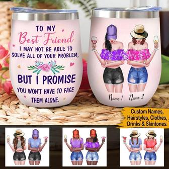 Bestie Wine Mug Custom Tumbler - Gift for Best Friends - Thegiftio UK