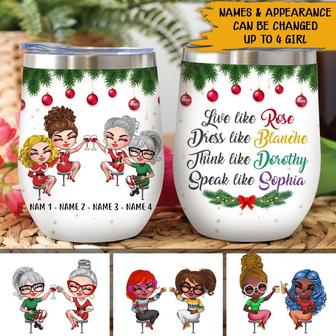 Bestie Sibling Custom Wine Tumbler - Gift for Best Friends - Thegiftio UK