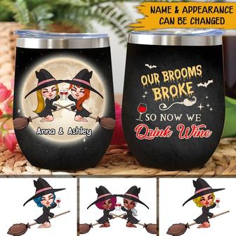 Our Brooms Personalized Wine Tumbler - Gift for Best Friends - Thegiftio UK