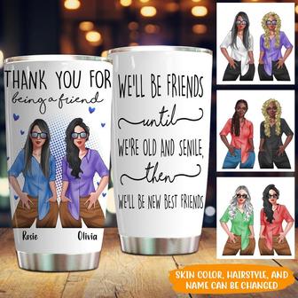 Besties Personalized Tumbler - Thank You For Being A Friend - Thegiftio UK