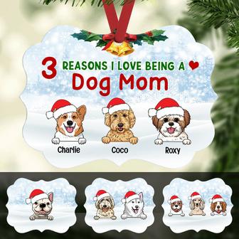 Personalized Reasons I Love Being A Dog Mom MDF Ornament - Thegiftio UK