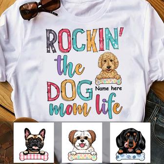 Personalized Dog Mom T Shirt - Thegiftio UK