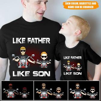 Like Father Like Son Custom T Shirt - Gift for Dad - Thegiftio UK