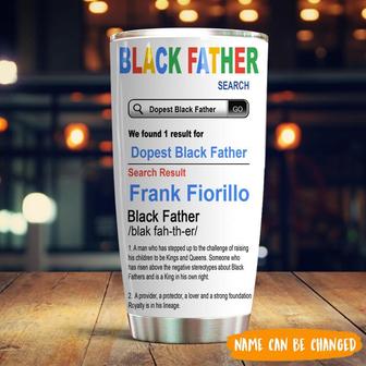 Black Father Custom Tumbler - Perfect Gift for Dads - Thegiftio UK