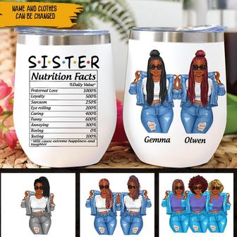 Black Girl Wine Tumbler Sisters Custom Tumbler - Thegiftio UK