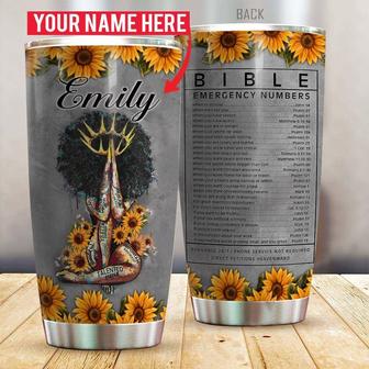 Black X Jesus Personalized Tumbler - Custom Gift for Her - Thegiftio UK