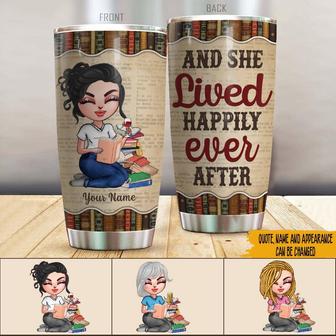 I Read Books Drink Custom Tumbler - Gift for Book Lovers - Thegiftio UK