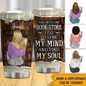 And Into The Book Store I Go Custom Tumbler - Thegiftio UK