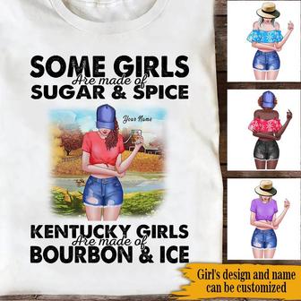 Bourbon Kentucky Girl Custom Shirt - Gift for Bourbon Lovers - Thegiftio UK