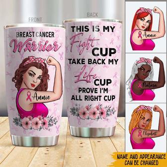 Breast Cancer Awareness Month Custom Tumbler - Gift for Her - Thegiftio UK