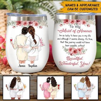 I'm So Lucky To Have You Personalized Wine Tumbler - Thegiftio UK