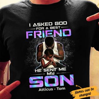 Personalized BWA Dad And Son Friend T Shirt - Thegiftio UK