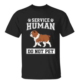Service Human Walking Dog Custom T-Shirt - Dog Lovers Gift - Thegiftio UK