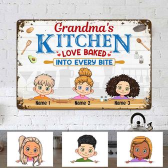 Personalized Kitchen Metal Sign for Moms and Grandmas - Thegiftio UK
