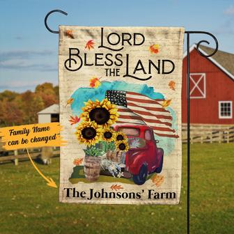 Personalized Farm Truck Flag for Garden Decor - Thegiftio UK
