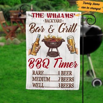 Personalized Garden Flag for Backyard BBQ Lovers - Thegiftio UK