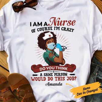 Personalized BWA Nurse Strong T Shirt - Thegiftio UK