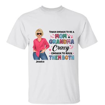 Touch Mom Grandma Posing Nana Custom T-Shirt - Gift for Mom - Thegiftio UK