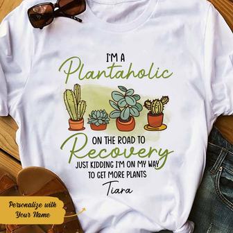 Personalized Plantaholic Recovery T Shirt - Thegiftio UK