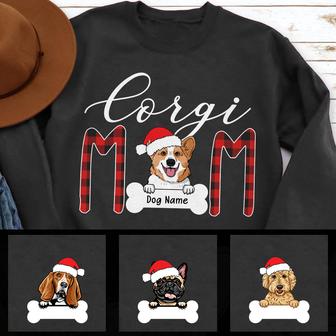Personalized Dog Breeds Mom Christmas Sweatshirt - Thegiftio UK
