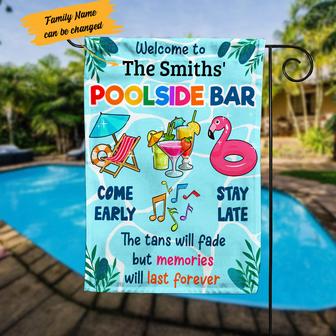 Personalized Garden Flag for Pool Lovers - Thegiftio UK