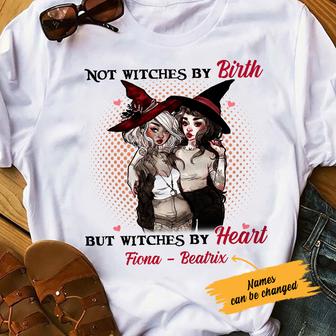 Personalized Witch Friends By Heart By Birth T Shirt - Thegiftio UK