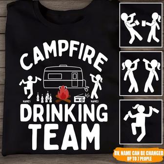 Camping Drinking Team Custom T Shirt - Gift for Campers - Thegiftio UK