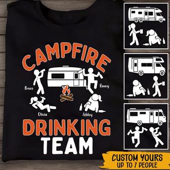Camping Drinking Team Custom T-Shirt - Gift for Campers - Thegiftio UK