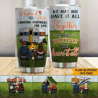 Camping Partners For Life Custom Tumbler - Gift for Campers - Thegiftio UK