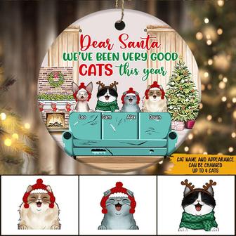 Dear Santa Personalized Ornament - Christmas Gift for Cat - Thegiftio UK