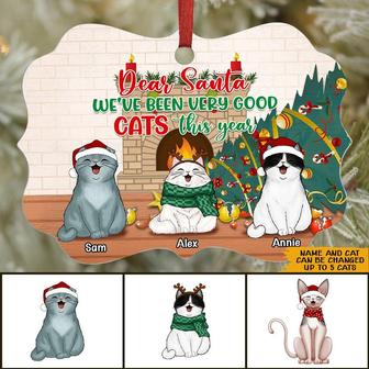 Dear Santa We've Been Very Good Cat Personalized Ornament - Thegiftio UK