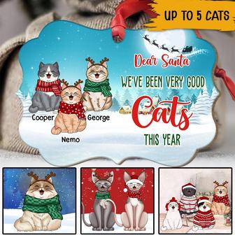Dear Santa We've Been Very Good Cats Personalized Ornament - Thegiftio UK