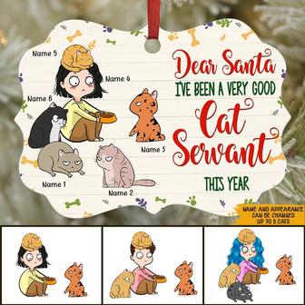 I've Been A Very Good Cat Servant Personalized Ornament - Thegiftio UK