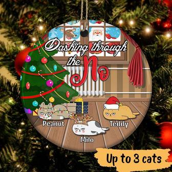 Cat Circle Personalized Ornament - Gift for Cat Lovers - Thegiftio UK