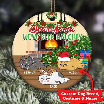 Cat Circle Personalized Ornament - Gift for Cat Lovers - Thegiftio UK