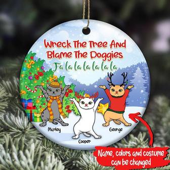 Cat Circle Personalized Ornament - Gift for Cat Lovers - Thegiftio UK