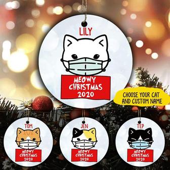 Meowy Christmas 2020 Personalized Ornament - Christmas Gift - Thegiftio UK