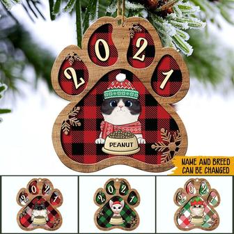 Cat Personalized Ornament - Christmas Gift for Cat Lovers - Thegiftio UK