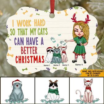 I Work Hard So My Cats Can Have A Better Christmas Custom - Thegiftio UK