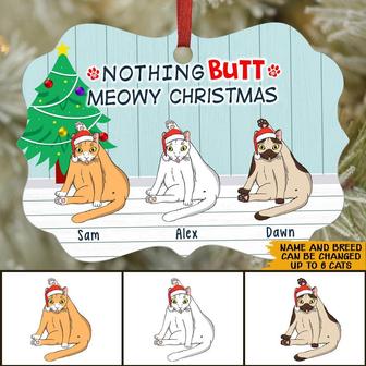 Nothing Butt Meowy Christmas Custom Ornament - Gift for Cats - Thegiftio UK