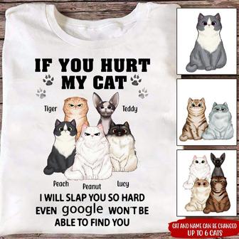 If You Hurt My Cat Custom T-Shirt - Gift for Cat Lovers - Thegiftio UK
