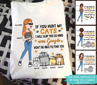 If You Hurt My Cat Custom T-Shirt - Gift for Cat Lovers - Thegiftio UK