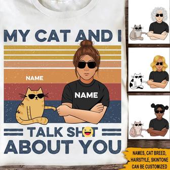 Cat Lady Custom T Shirt - Gift for Cat Lovers - Thegiftio UK