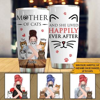 Cat Lovers Personalized Tumbler - Gift for Cat Lovers - Thegiftio UK