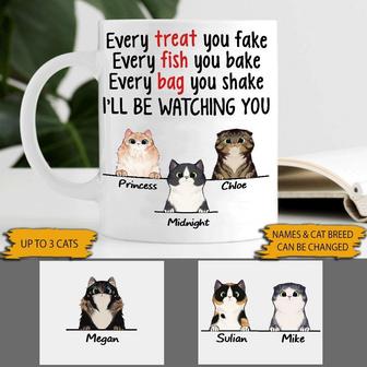 I'll Be Watching You Personalized Mug - Gift for Cat Lovers - Thegiftio UK