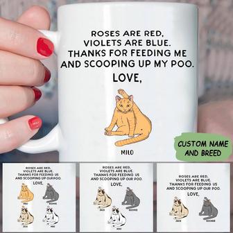 Cat Mug Personalized Name And Breeds - Gift for Cat Lovers - Thegiftio UK