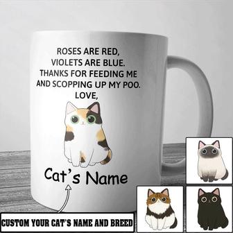 Thanks For Feeding Me Personalized Mug - Gift for Cat Lovers - Thegiftio UK