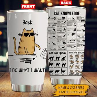 Do What I Want Custom Tumbler - Gift for Cat Lovers - Thegiftio UK