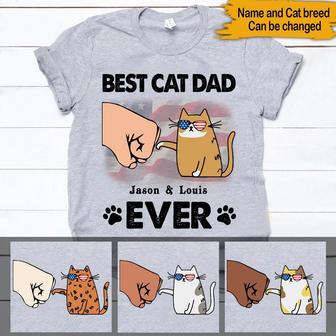 Cats 4th July Personalized T-Shirt - Gift for Cat Dads - Thegiftio UK